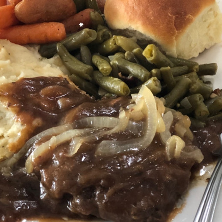 Hamburger Steak & Mashed Potatoes